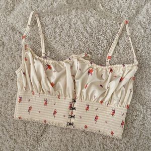 Urban outfitters silk crop top